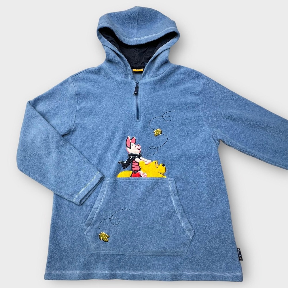 Disney Pooh Pullover Womens 18W 20W Fleece Hoodie Piglet Winnie the Pooh Bee Y2K